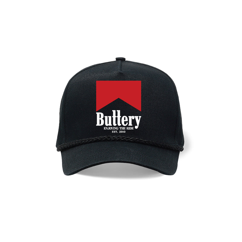 Buttery Marlboro Snapback - Black