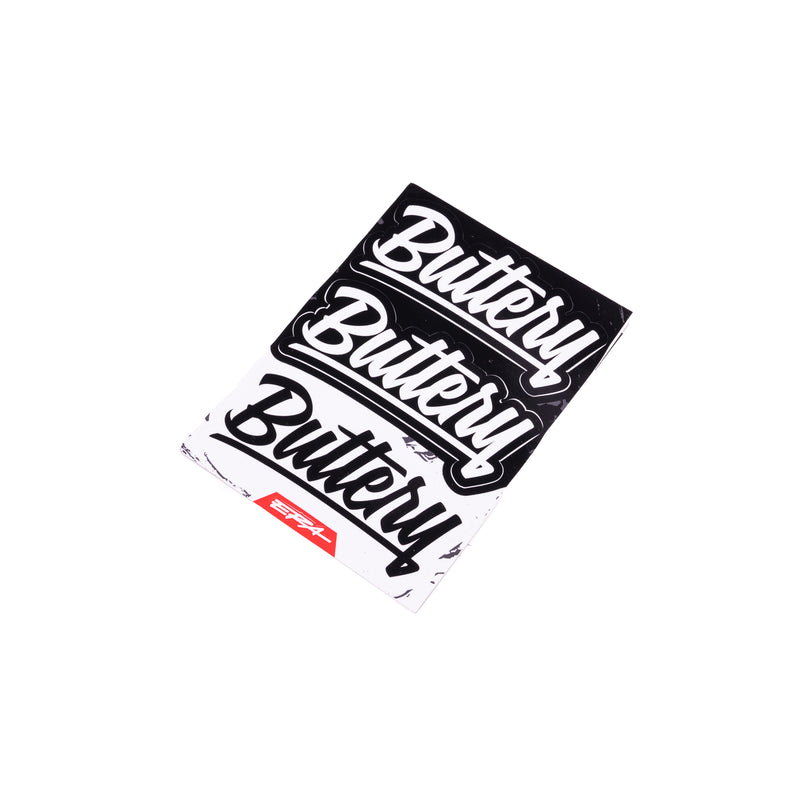 Script Buttery Logo Sticker Sheet