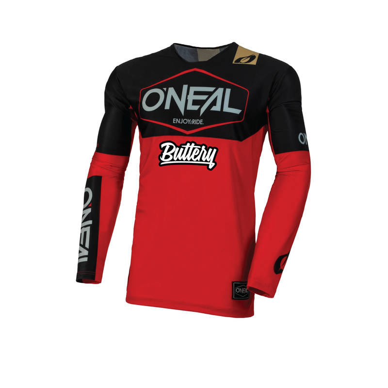 Buttery x O'Neal Mayhem Hexx V.23 Jersey Black/Red