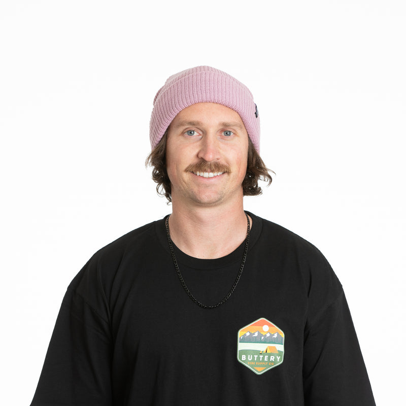 Cardiff Beanie - Pale Rose Fleck